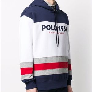 Polo Ralph Lauren striped logo hoodie